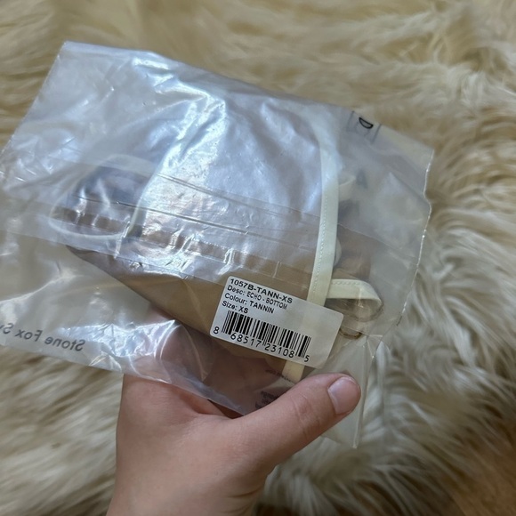 STONE FOX x FREE PEOPLE Echo Bikini Bottom In Tannin - Picture 6 of 6